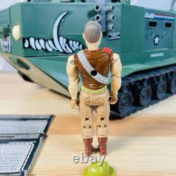 Vtg GI Joe Warthog Vehicle Sgt. Slaughter German French Dutch Filecard 1989