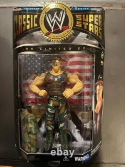 WWE MOC Jakks Classic Superstars Sgt Slaughter Toyfare Exclusive Gi Joe Figure