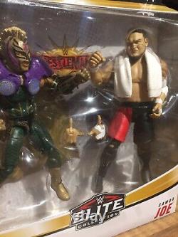 WWE Mattel Elite Wrestlemania Battle Pack Rey Mysterio Samoa Joe Figure new