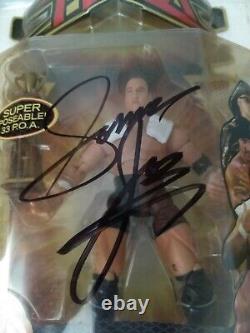 Wwe Aew Roh Samoa Joe Signed Wrestling Action Figure Unopened Box